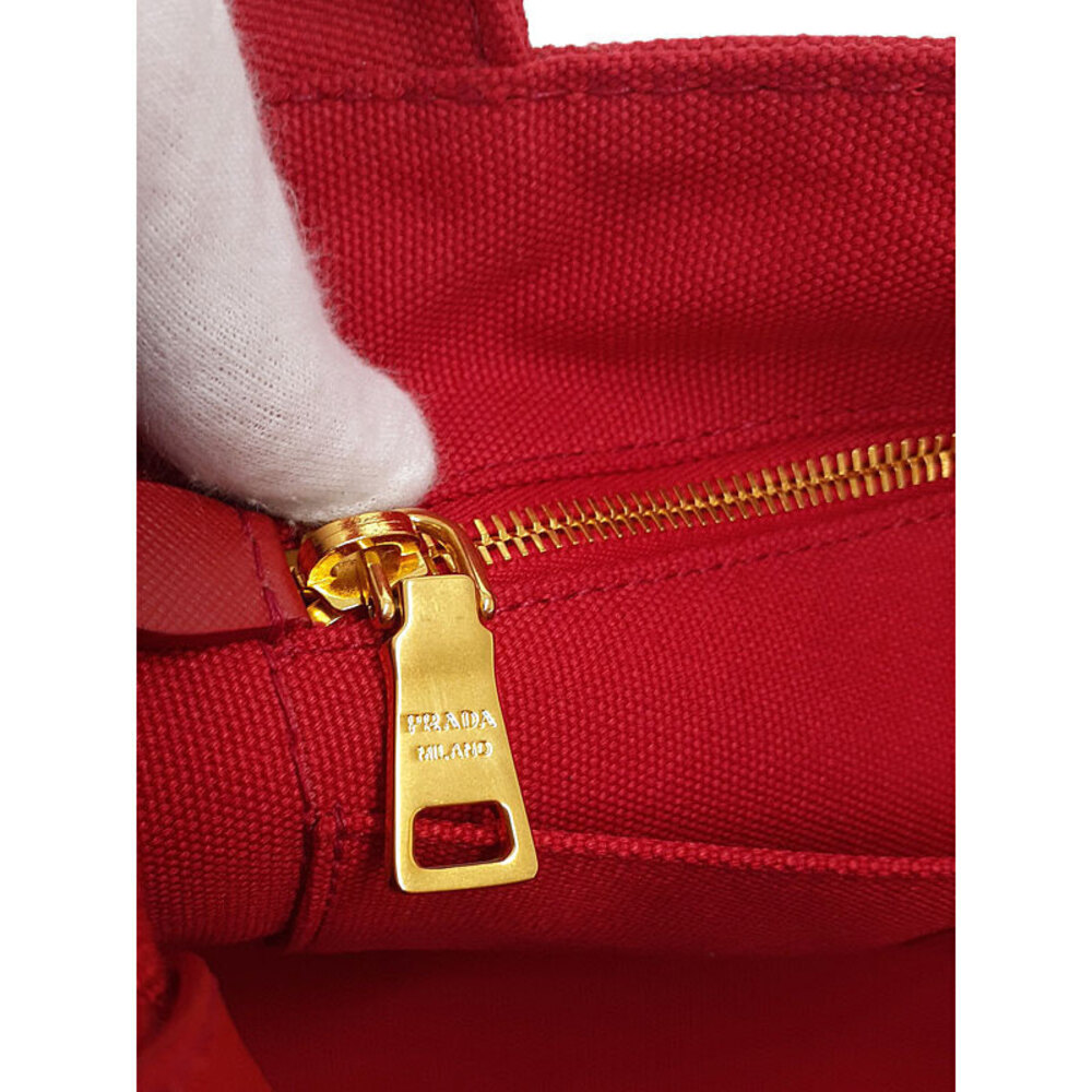 PRADA Canapa 2way Top Handle Crossbody Tote Convertible Tote Bag - Picture 9 of 9